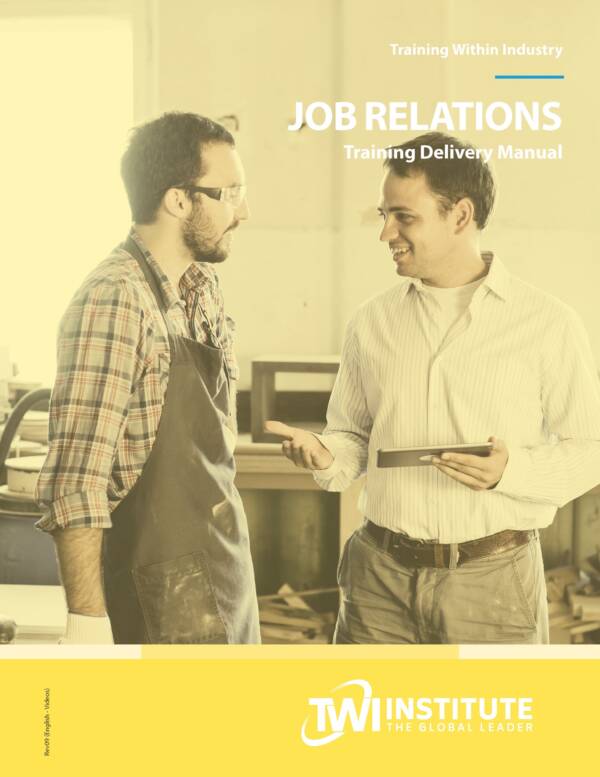 Job Relations Training Delivery Manual for Videos