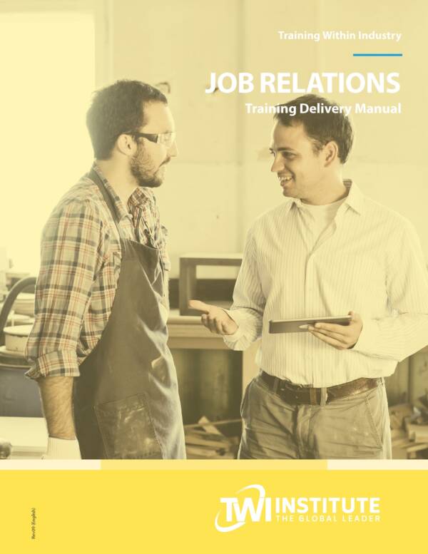 Job Relations Training Delivery Manual